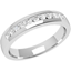 Picture of An elegant Round brilliant Cut diamond set ladies wedding ring in 18ct white gold