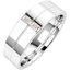 Picture of A striking Baguette Cut diamond set mens ring in 18ct white gold