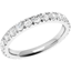 Picture of A classic full set brilliant cut diamond set eternity/wedding ring in 18ct white gold
