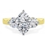 Picture of A charming Round Brilliant Cut cluster diamond ring in 18ct yellow & white gold
