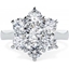Picture of An elegant Round Brilliant Cut cluster diamond ring in platinum
