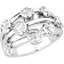 Picture of A unique Round Brilliant Cut diamond dress ring in platinum