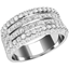 Picture of A beautiful Princess & Round Brilliant Cut dress diamond ring in platinum