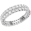 Picture of A beautiful double row diamond set ladies wedding ring in platinum