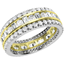 Picture of A breathtaking diamond-set ladies eternity/wedding ring in 18ct yellow & white gold