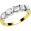 Picture of A stylish Round Brilliant Cut diamond eternity ring in 18ct yellow & white gold