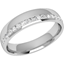 Picture of A stunning Round Brilliant Cut diamond set ladies wedding ring in 18ct white gold