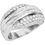 Picture of A dazzling Princess & Round Brilliant Cut dress diamond ring in 18ct white gold
