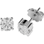 Picture of A classic pair of Round Brilliant Cut diamond earrings in 18ct white gold