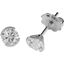 Picture of An elegant pair of Round Brilliant Cut diamond earrings in 18ct white gold