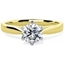 Picture of A classic Round Brilliant Cut solitaire diamond ring in 18ct yellow & white gold