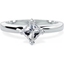 Picture of A unique Princess Cut solitaire diamond ring in 18ct white gold