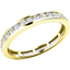 Picture of A stylish Round Brilliant Cut full diamond eternity/wedding ring in 18ct yellow gold