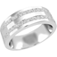 Picture of An elegant double row diamond set ladies wedding/eternity ring in platinum