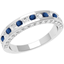 Picture of A breathtaking sapphire & diamond eternity ring in 18ct white gold