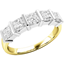 Picture of A spectacular Princess Cut diamond eternity ring in 18ct yellow & white gold