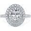 Picture of A stunning Oval diamond double halo design set in 18ct white gold