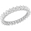 Picture of A stylish Princess cut full eternity/wedding ring in 18ct white gold