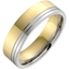 Picture of A stylish mixed metal mens ring in 18ct yellow & white gold