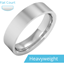Picture of A classic flat court mens ring in heavy platinum