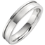 Picture of An eye catching ladies mixed finish wedding ring in palladium
