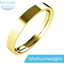 Picture of A timeless ladies flat top wedding ring in medium-weight 18ct yellow gold