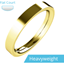 Picture of A timeless ladies flat top wedding ring in heavy-weight 18ct yellow gold