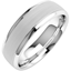 Picture of A stylish mixed finish courted mens ring in 18ct white gold