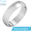 Picture of A stylish D shaped mens ring in heavy 18ct white gold