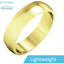Picture of A stylish D shaped mens ring in light 18ct yellow gold