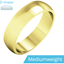 Picture of A stylish D shaped mens ring in medium 18ct yellow gold