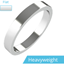 Picture of A stunning flat top ladies wedding ring in heavy-weight platinum