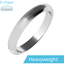 Picture of A stylish ladies D shape wedding ring in heavy-weight platinum