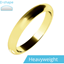 Picture of A stylish ladies D shape wedding ring in heavy-weight 18ct yellow gold
