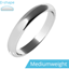 Picture of A stylish ladies D shape wedding ring in medium-weight palladium