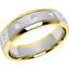 Picture of A unique ladies diamond set wedding ring in 18ct white & yellow gold