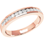 Picture of A stunning Round Brilliant Cut diamond set wedding/eternity ring in 18ct rose gold