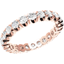 Picture of A classic Round Brilliant Cut diamond set ladies wedding ring in 18ct rose gold
