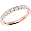 Picture of A classic full set brilliant cut diamond set eternity/wedding ring in 18ct rose gold