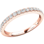 Picture of A classic Round Brilliant Cut diamond set wedding/eternity ring in 18ct rose gold