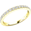 Picture of A classic Round Brilliant Cut diamond set wedding/eternity ring in 18ct yellow gold