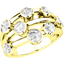 Picture of A unique Round Brilliant Cut diamond dress ring in 18ct yellow gold