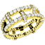 Picture of A stunning Round Brilliant Cut diamond set ladies ring in 18ct yellow gold