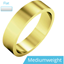 Picture of A classic flat top mens ring in medium 18ct yellow gold