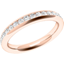 Picture of A classic full set brilliant cut diamond set ladies eternity/wedding ring in 18ct rose gold