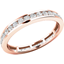 Picture of A stylish Round Brilliant Cut full diamond eternity/wedding ring in 18ct rose gold