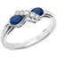 Picture of A stunning Sapphire & Diamond ring in 18ct white gold