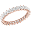 Picture of A stylish Princess cut full eternity/wedding ring in 18ct rose gold