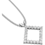 Picture of A stunning Round Brilliant Cut diamond pendant in 18ct white gold