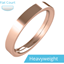 Picture of A timeless ladies flat top wedding ring in heavy-weight 18ct rose gold